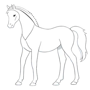 Paard Kleurplaat