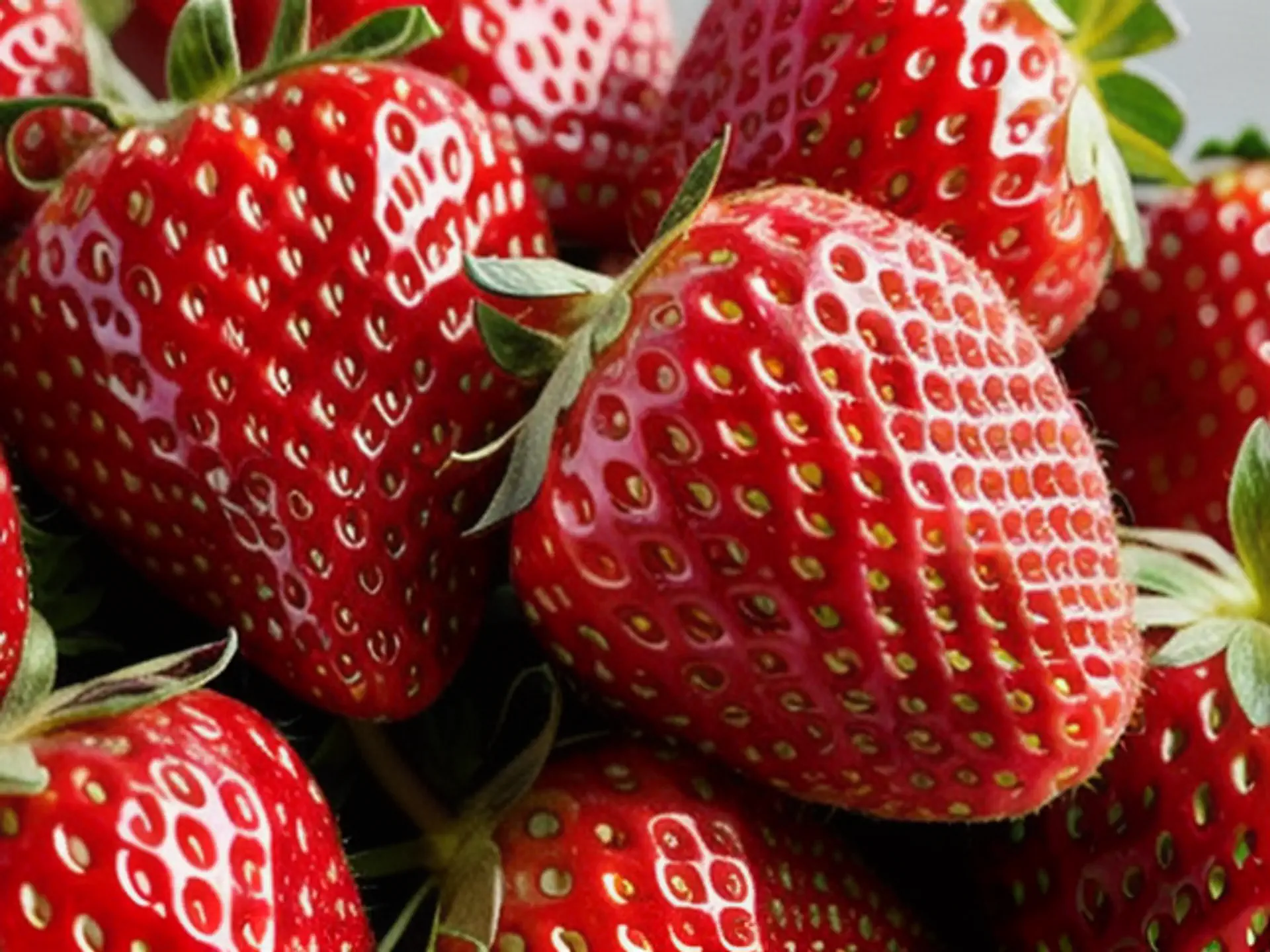 Verse sappige aardbeien in close-up voor culinaire toepassingen