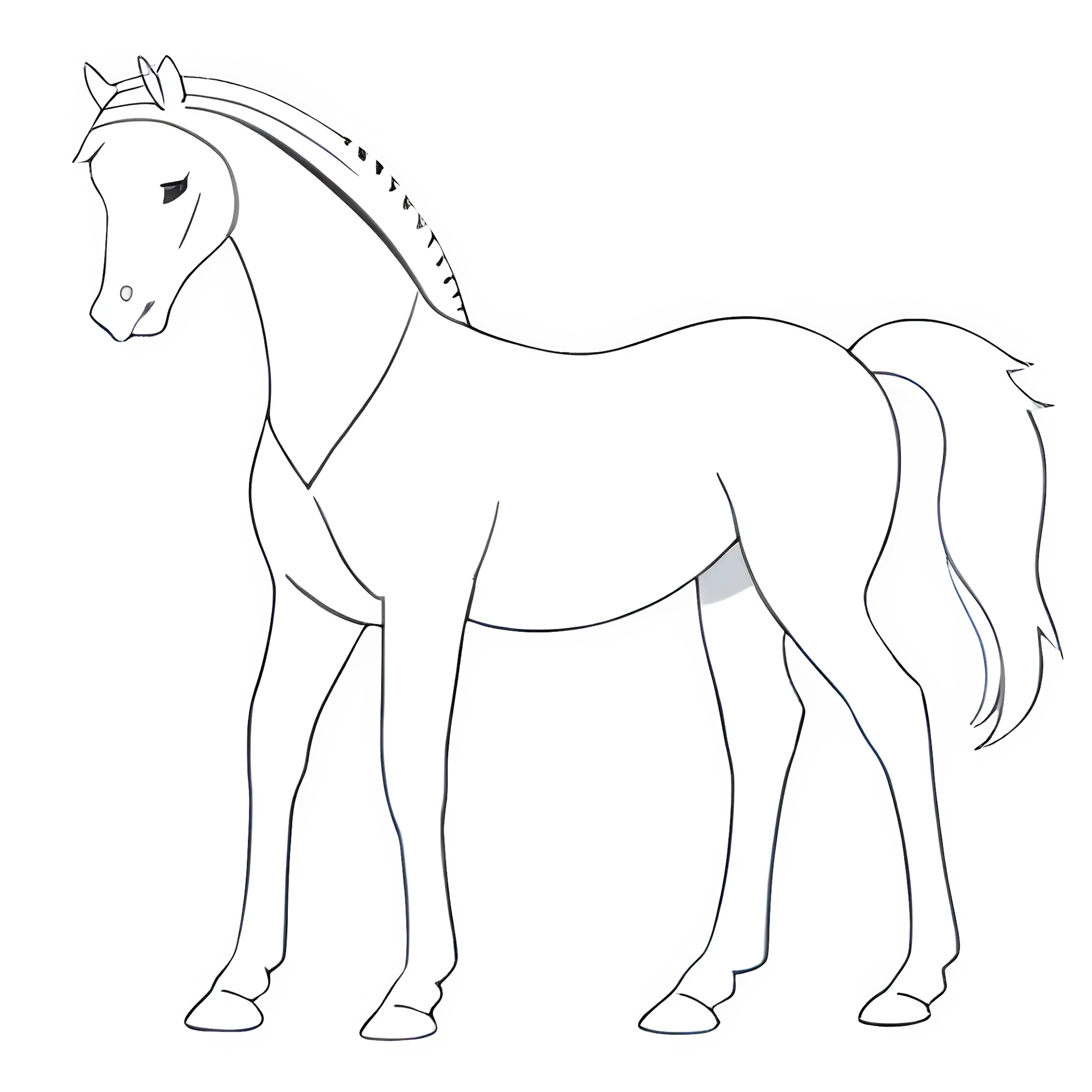 Paard Kleurplaat