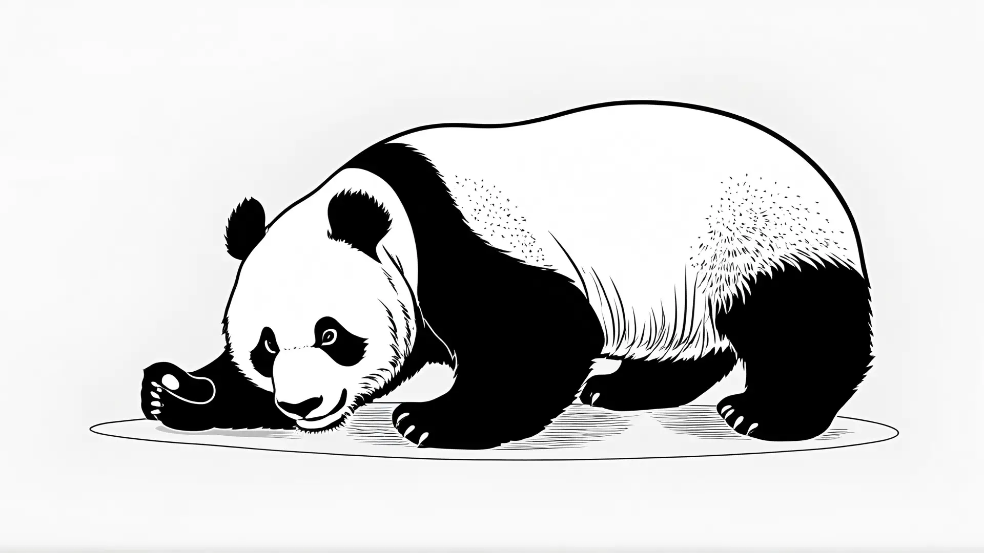 Speelse Panda Kleurplaat voor Kinderen