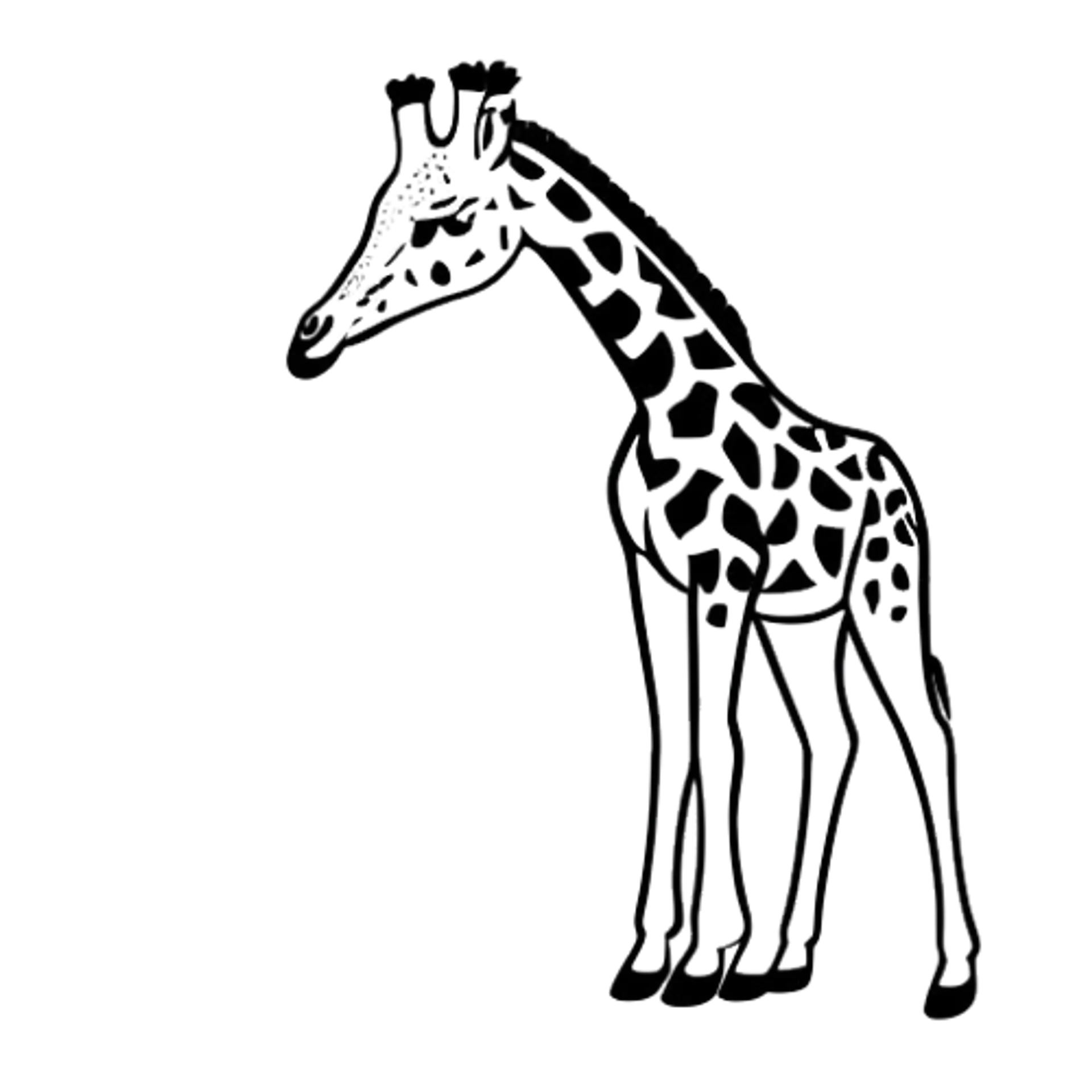 Eenvoudige Giraf Tekening