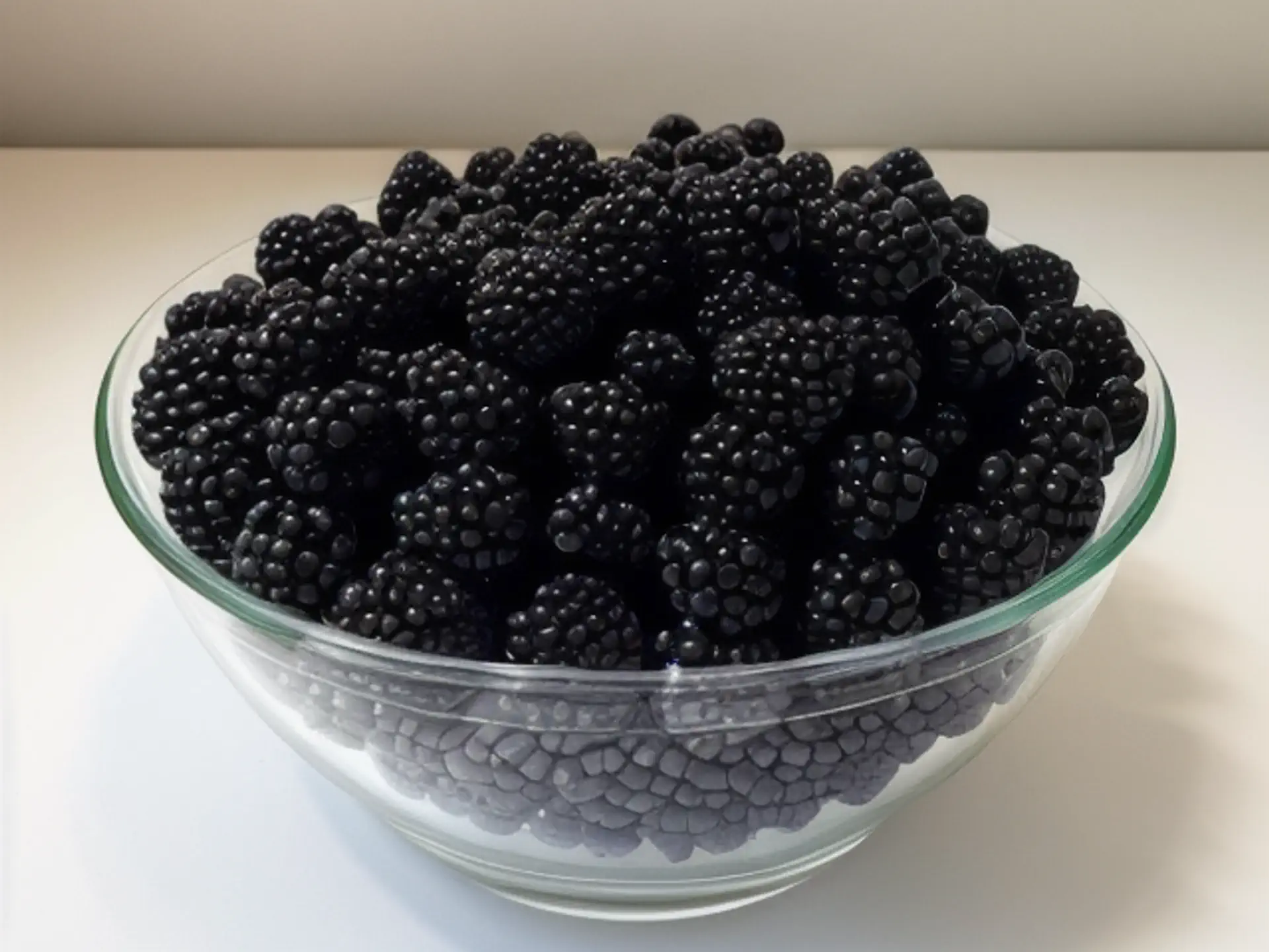 Verse bramen in glazen schaal - Sappig zomerfruit voor desserts