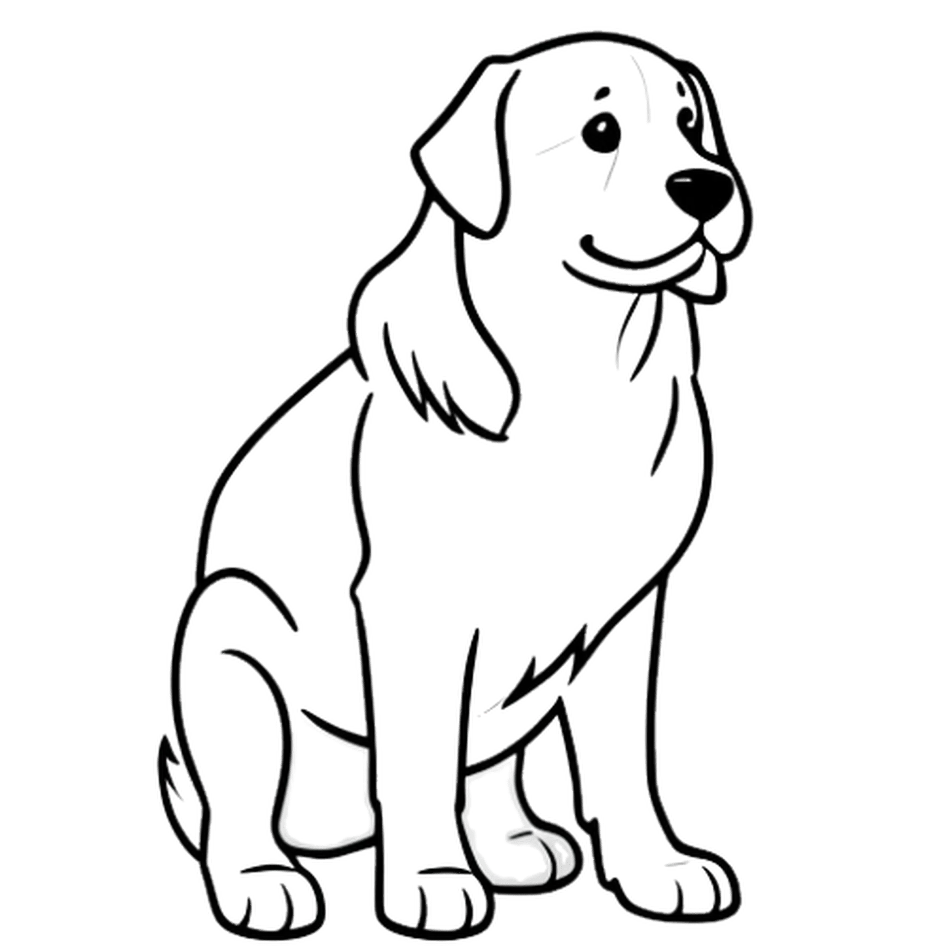 Golden Retriever Tekening