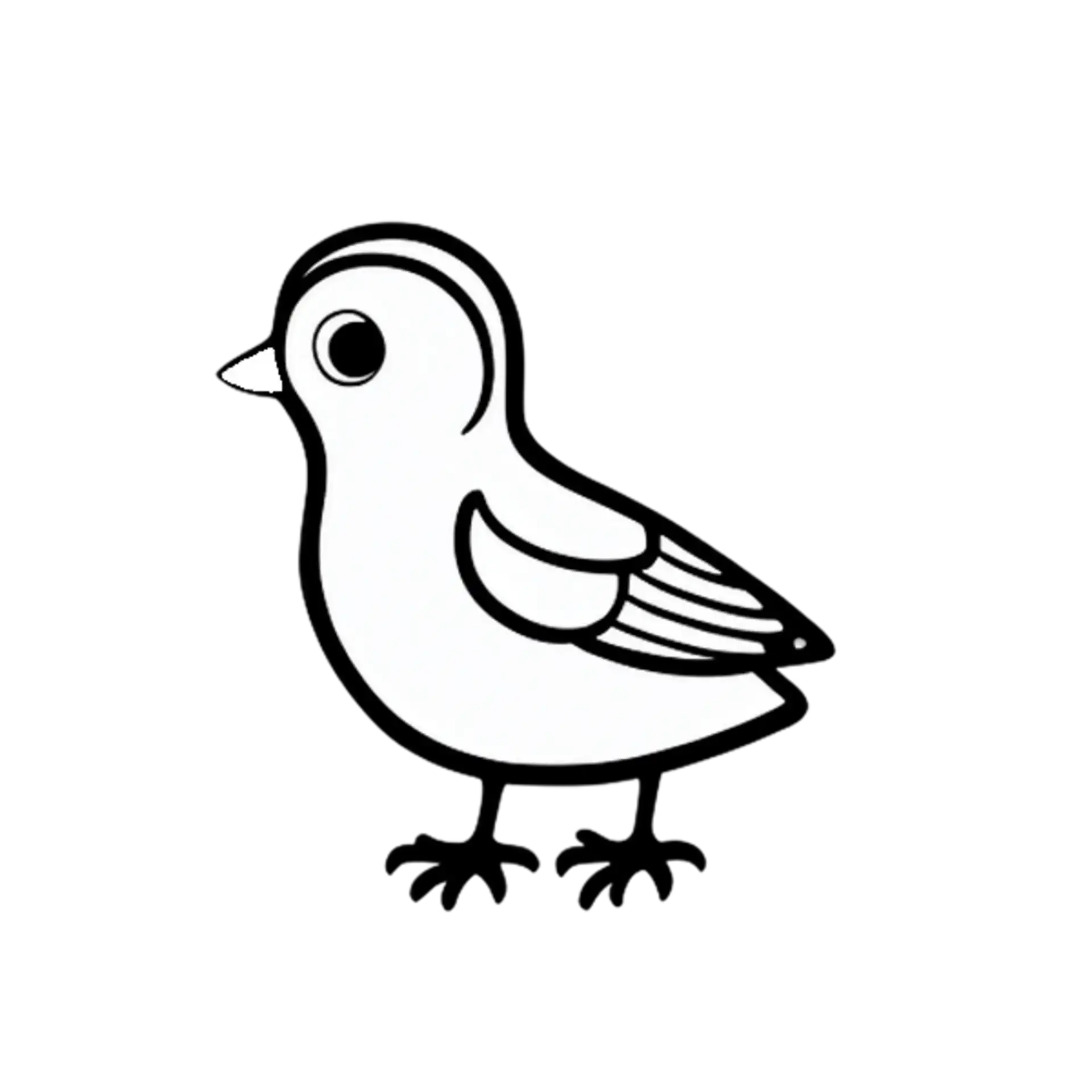 Vogeltje Kleurplaat
