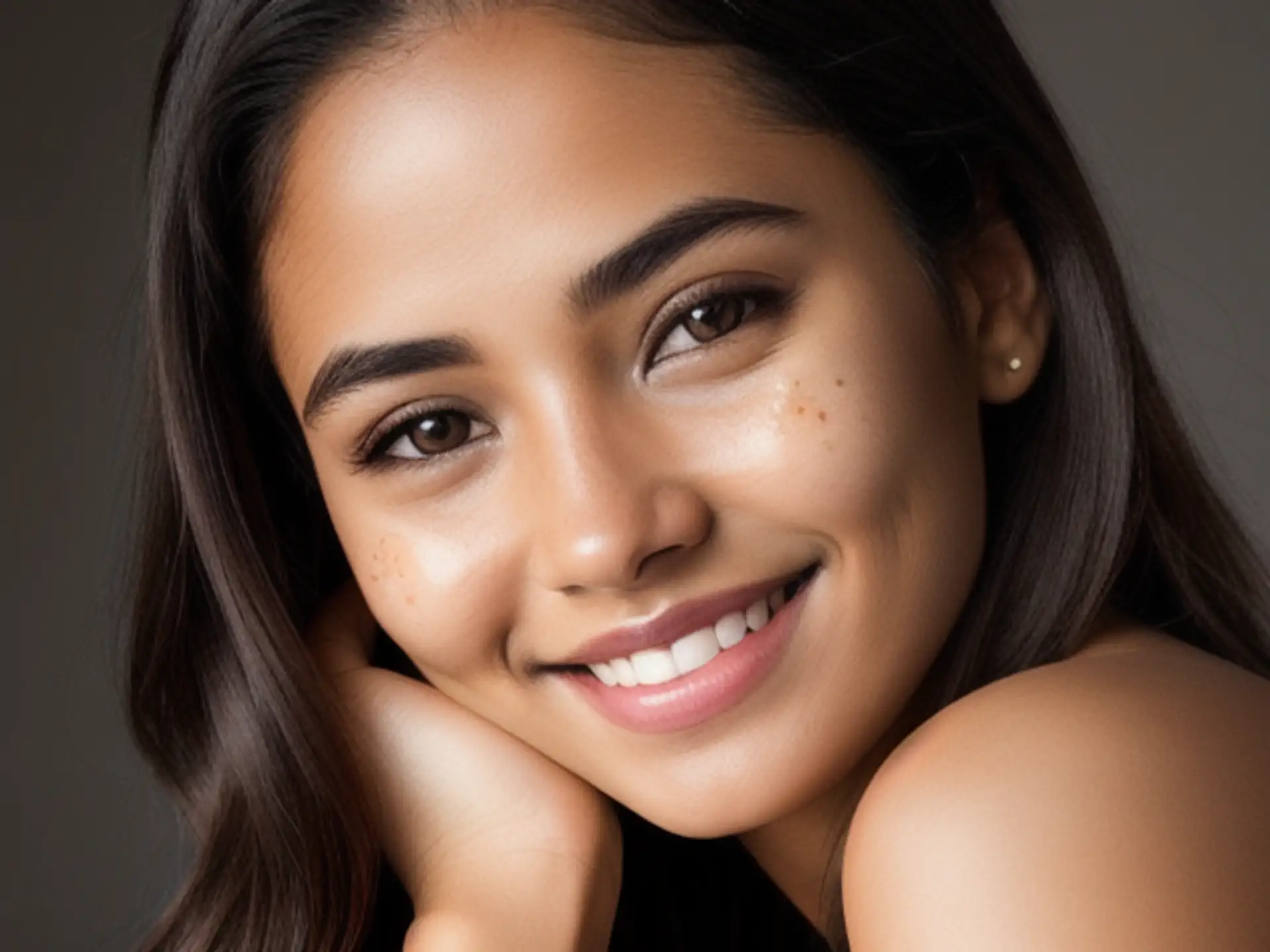 Natuurlijke beauty portretfoto met warme uitstraling en zachte