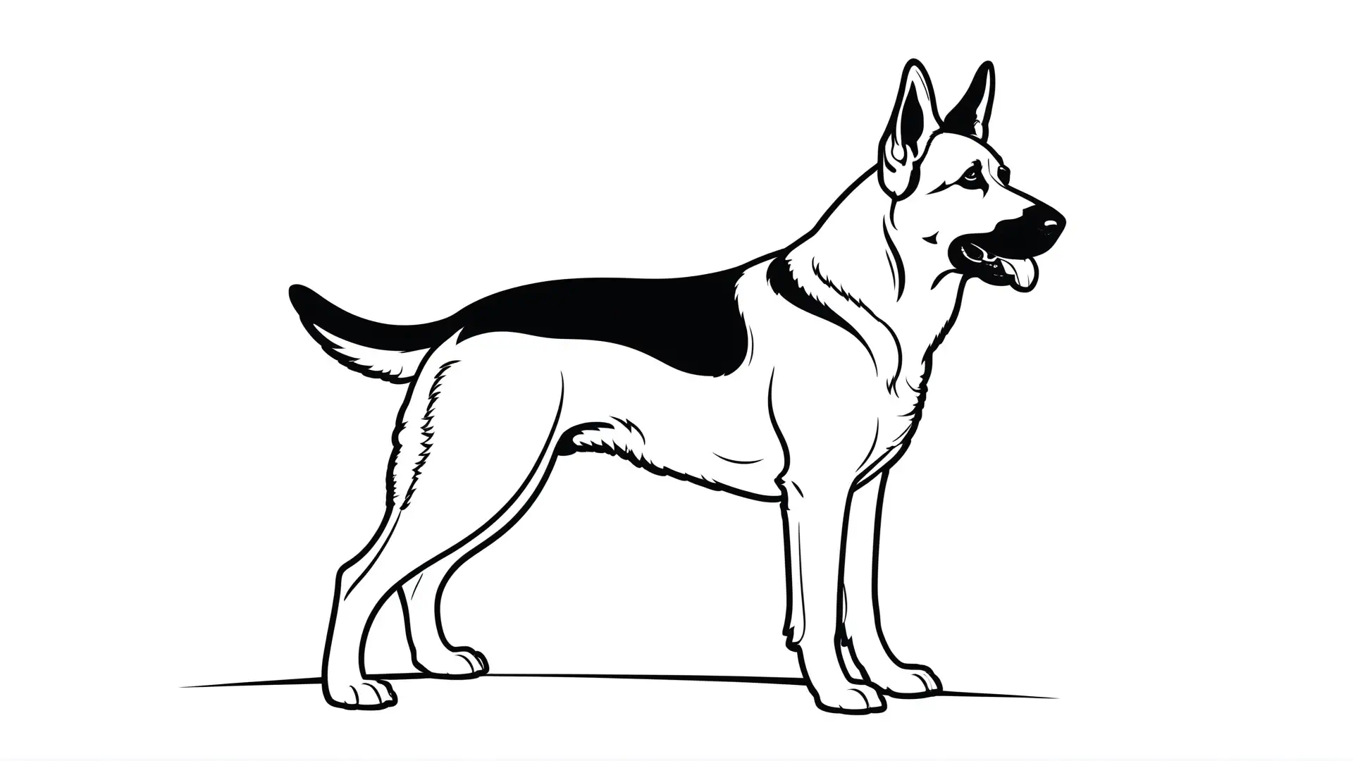 Duitse Herder Kleurplaat Hond